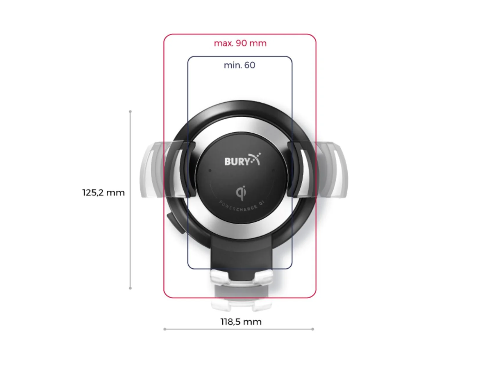 Bury* Sistema POWERMOUNT POWERCHARGE QI. - Image 10