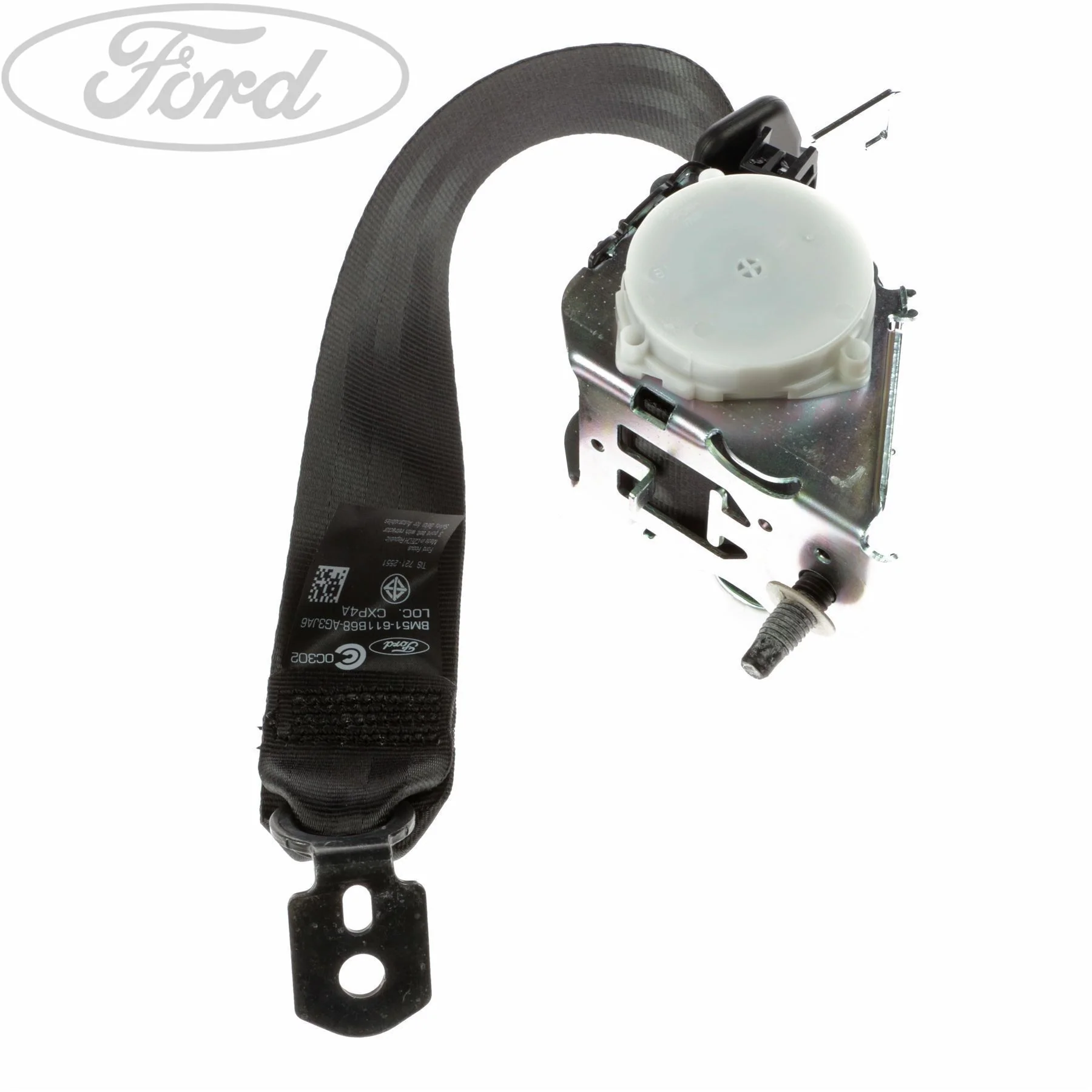 Cinturón de seguridad trasero izq. N/S (lado del conductor) o der. O/S (lado del pasajero) original para Ford Focus 1913152 - Image 3