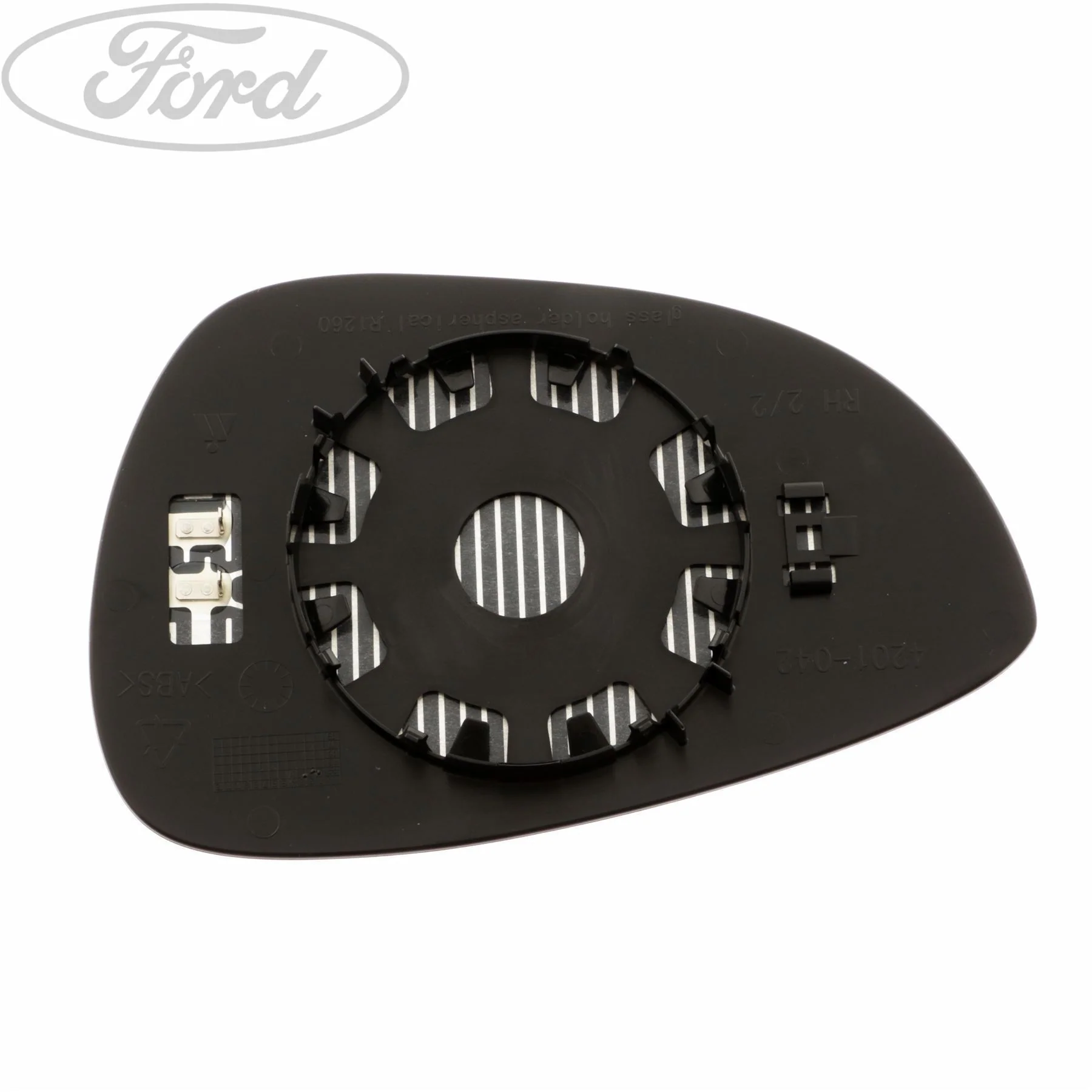 Cristal del espejo retrovisor derecho O/S (lado del pasajero) original para Ford Fiesta 1531440 - Image 3