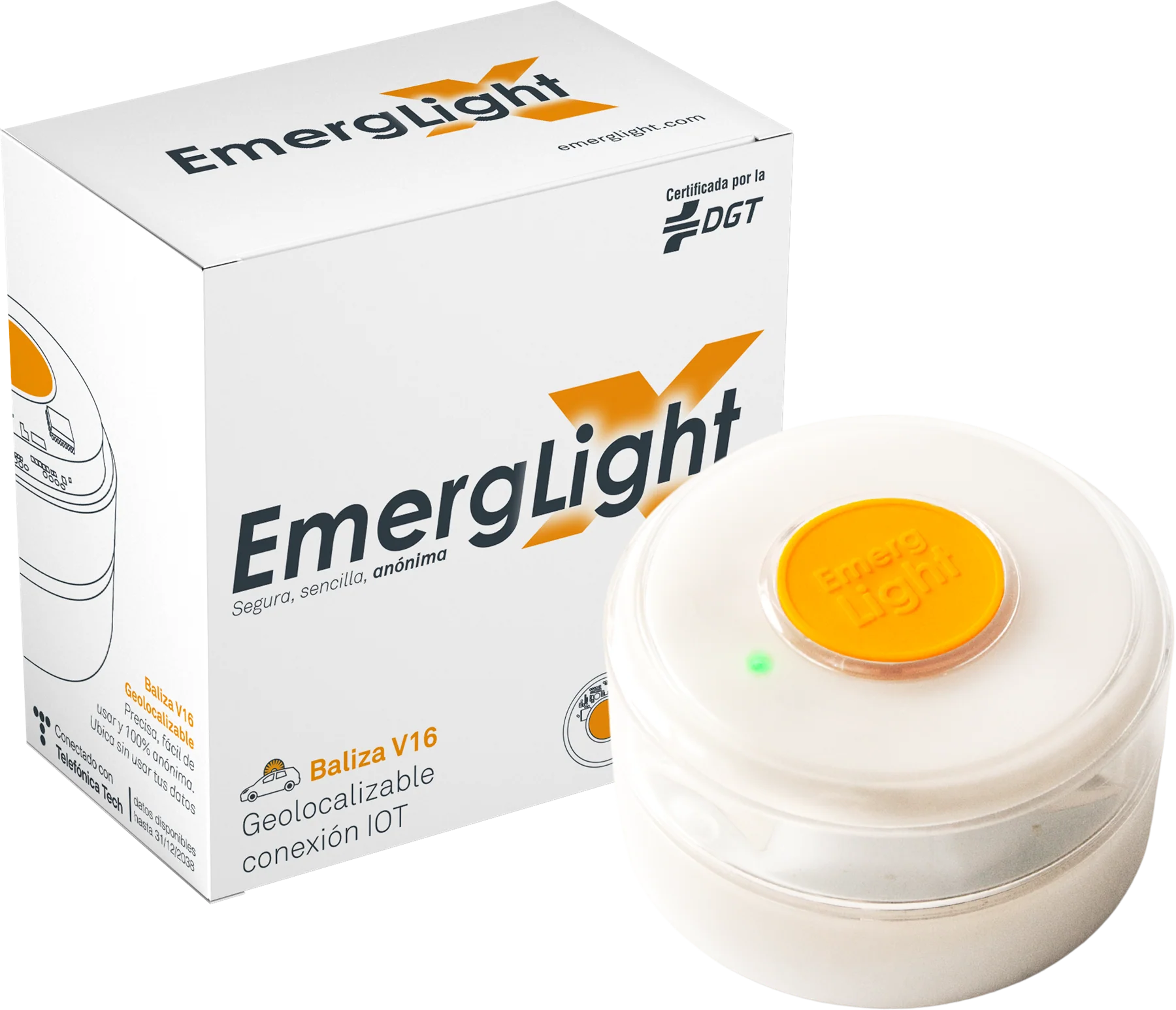 EmergLight Geo X Luz de Emergencia V16 Geolocalizada. Obligatoria a partir del 1 de enero de 2026 - Image 2