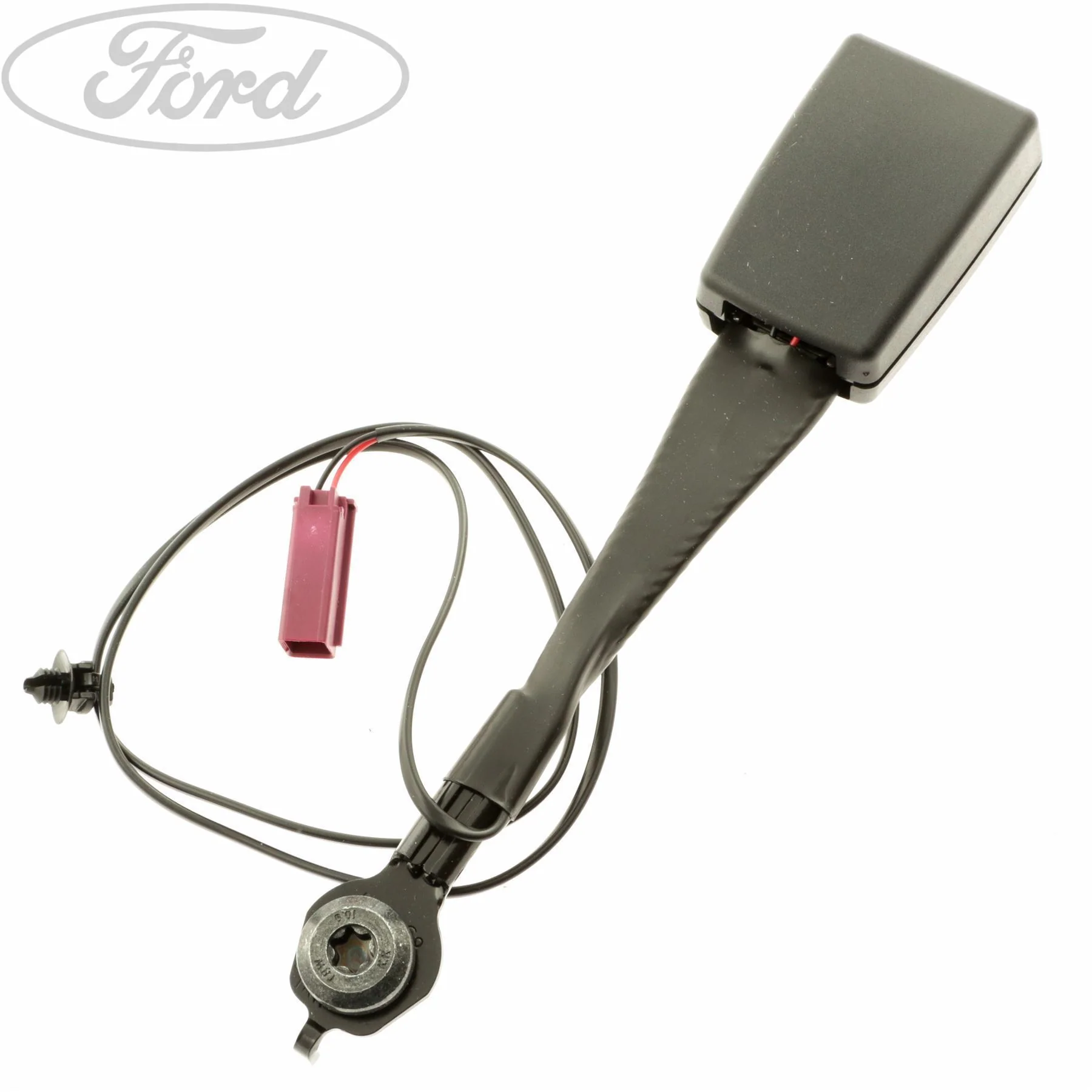 Ford Fiesta 08-12 Hebilla Cinturón Seguridad con Interruptor Negro 1724195 - Image 2