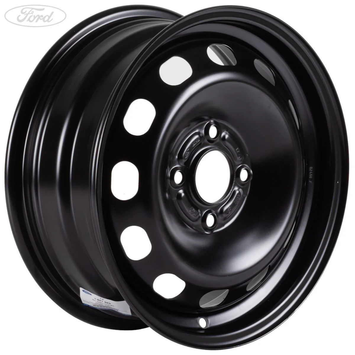 Fiesta 2008-2019 Conjunto De Rueda De Acero 6J x 15 Negro