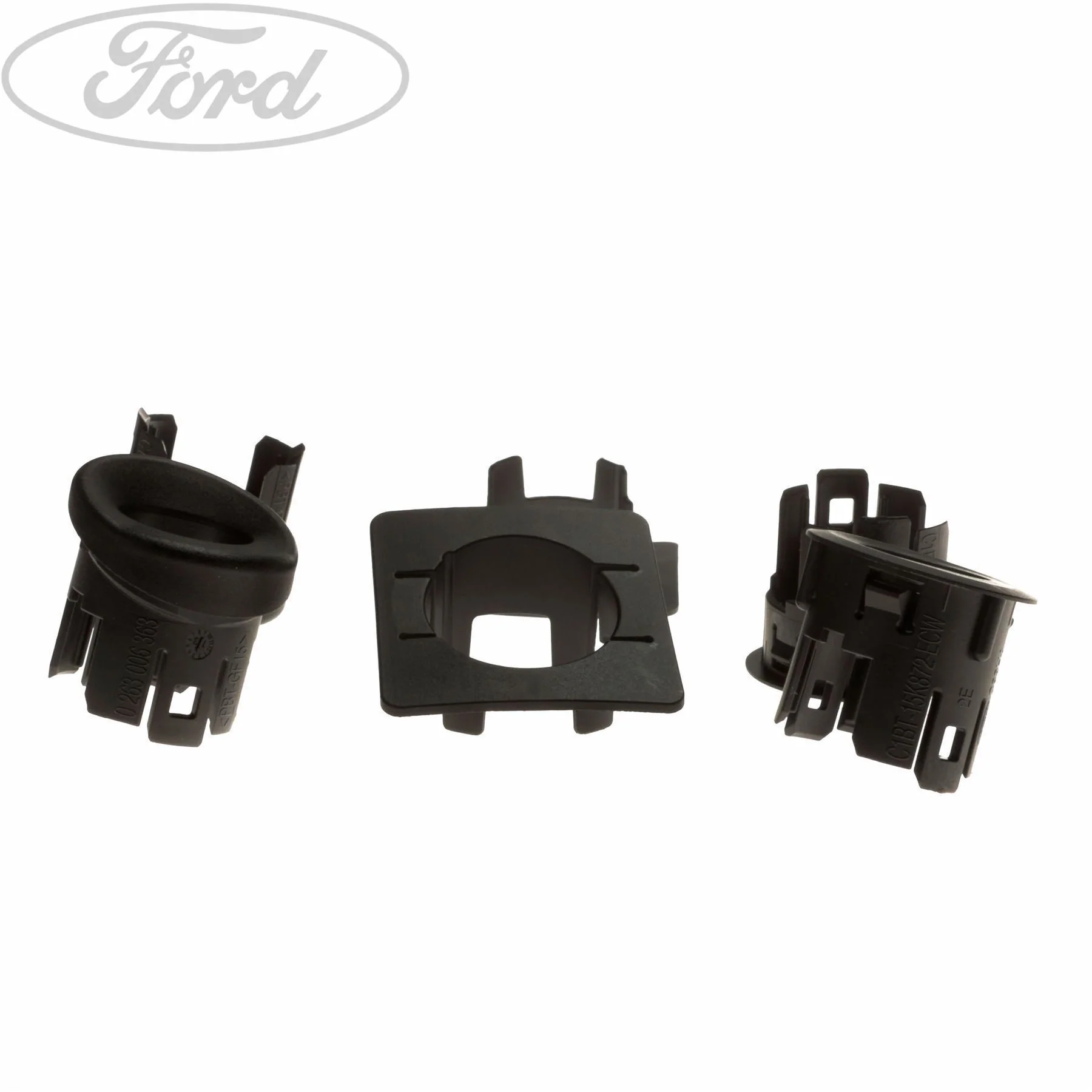Ford Fiesta 2012-19 Retenedor Parachoques Trasero Negro 1818624 - Image 3