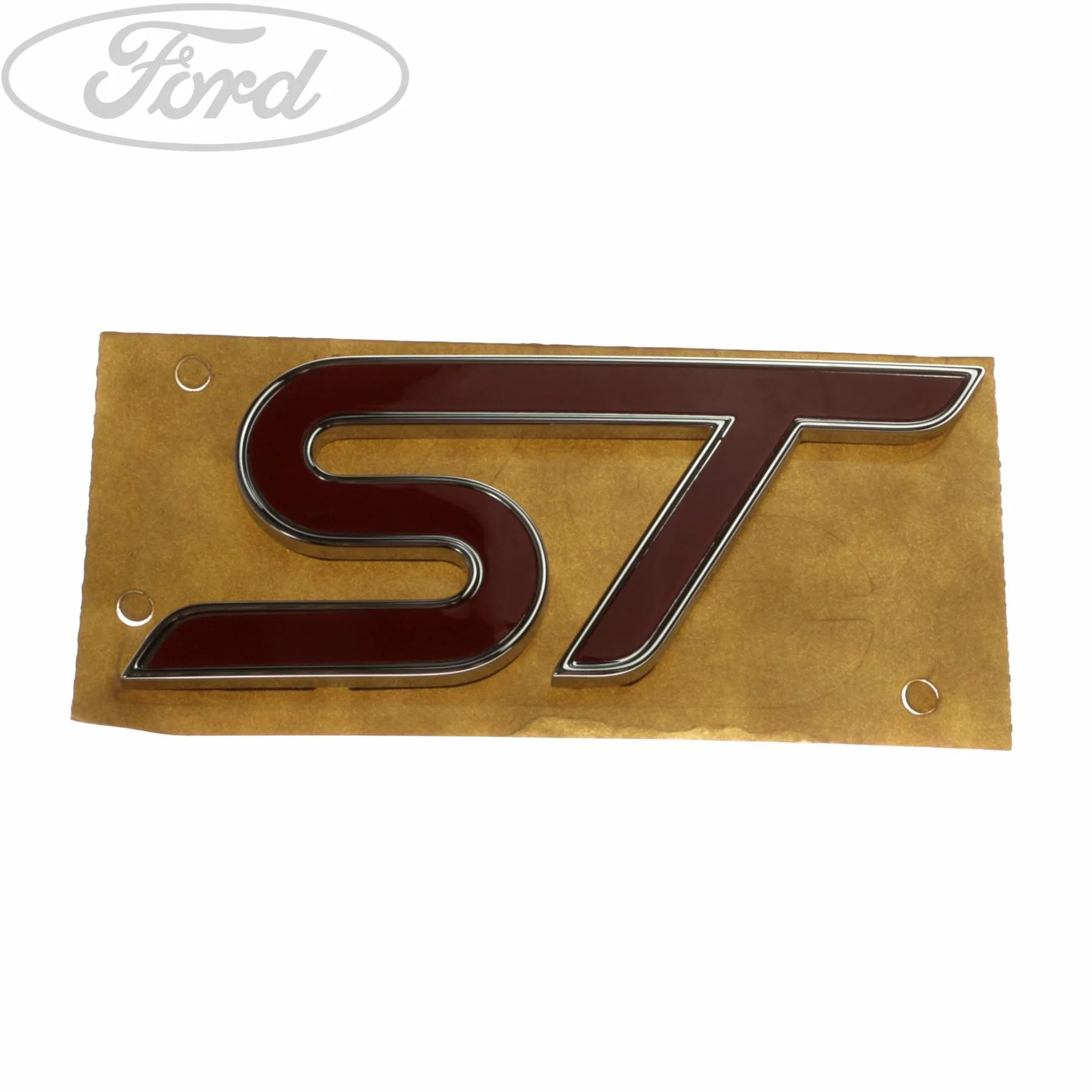 Ford Fiesta 2012-2019 ST/ST2 Placa Nombre Parachoques Delantero Negra 1794608 - Image 2