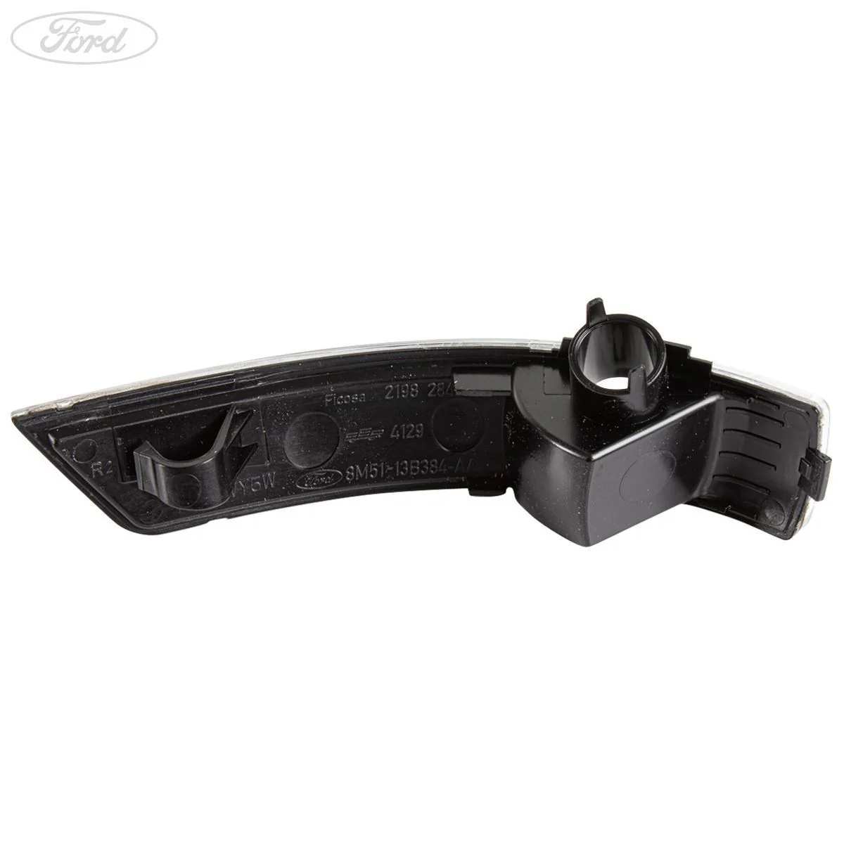 Indicador luminoso de la carcasa del espejo retrovisor lateral delantero derecho O/S (lado del pasajero) original Ford 1538489 - Image 5