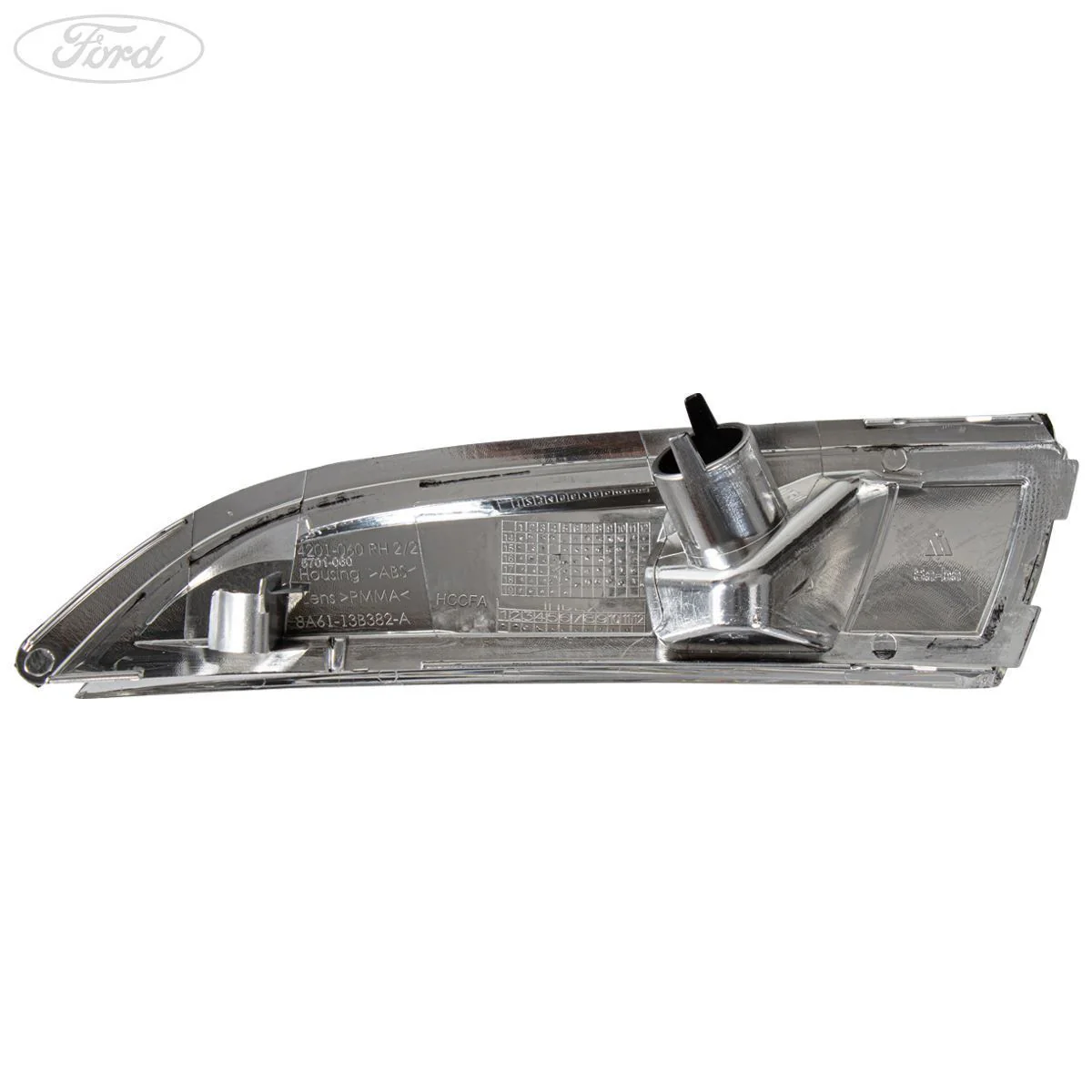 Indicador luminoso de la carcasa del espejo retrovisor lateral delantero O/S (lado del pasajero) original para Ford Fiesta 1748314 - Image 4