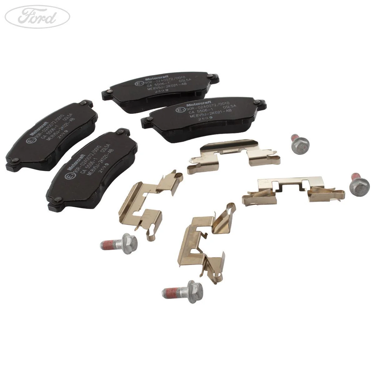 Juego de pastillas de freno delanteras Motorcraft originales para Ford Fiesta 2008-2016 2614604 - Image 4