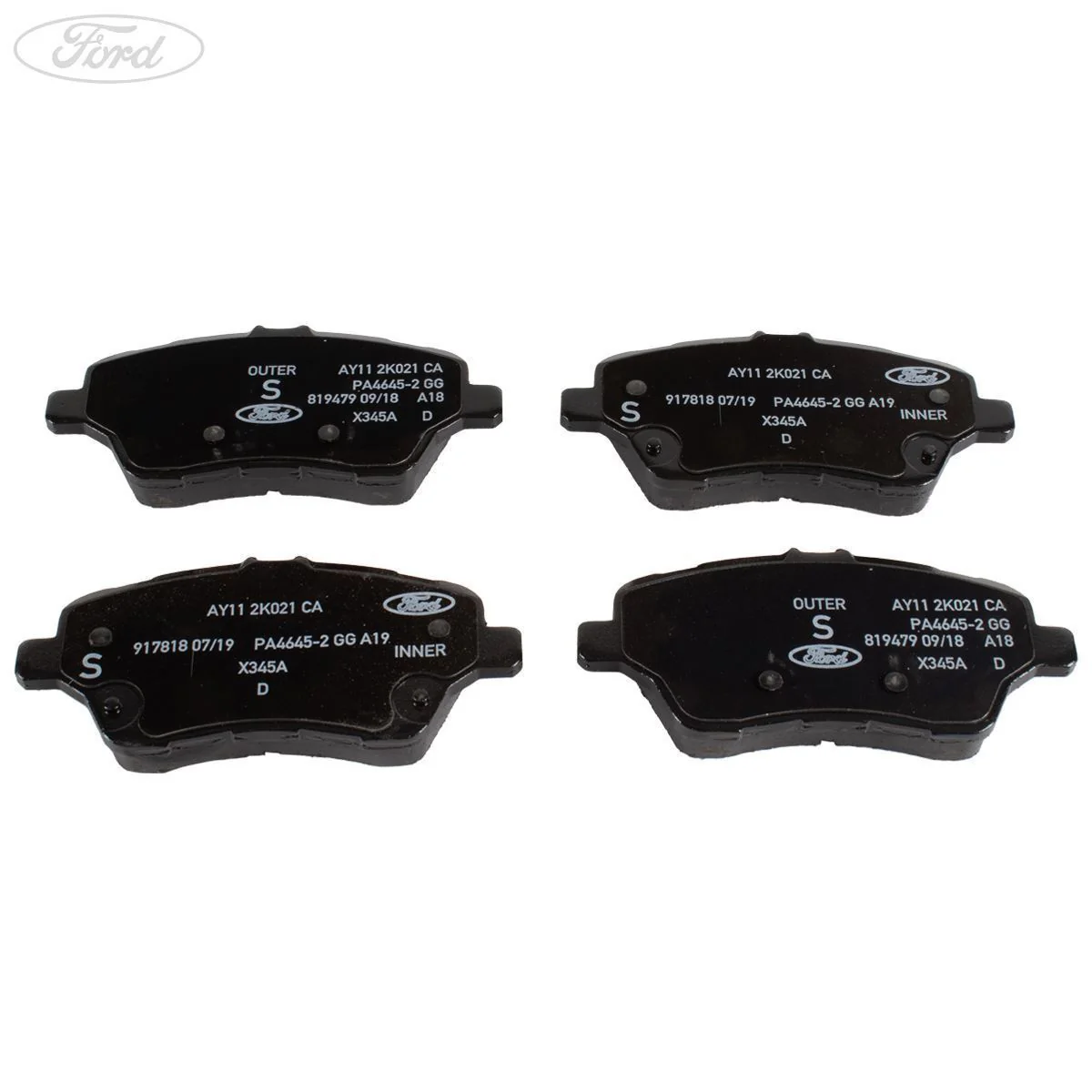 Juego de pastillas de freno delanteras originales para Ford B-Max Transit Courier Fiesta 1860476 - Image 6