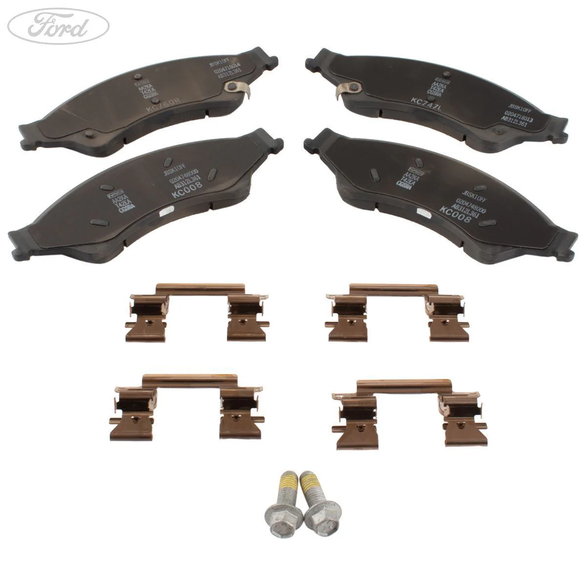 Juego de pastillas de freno delantero originales para Ford Ranger TKE TDCi de 2011 en adelante 1723538 - Image 10