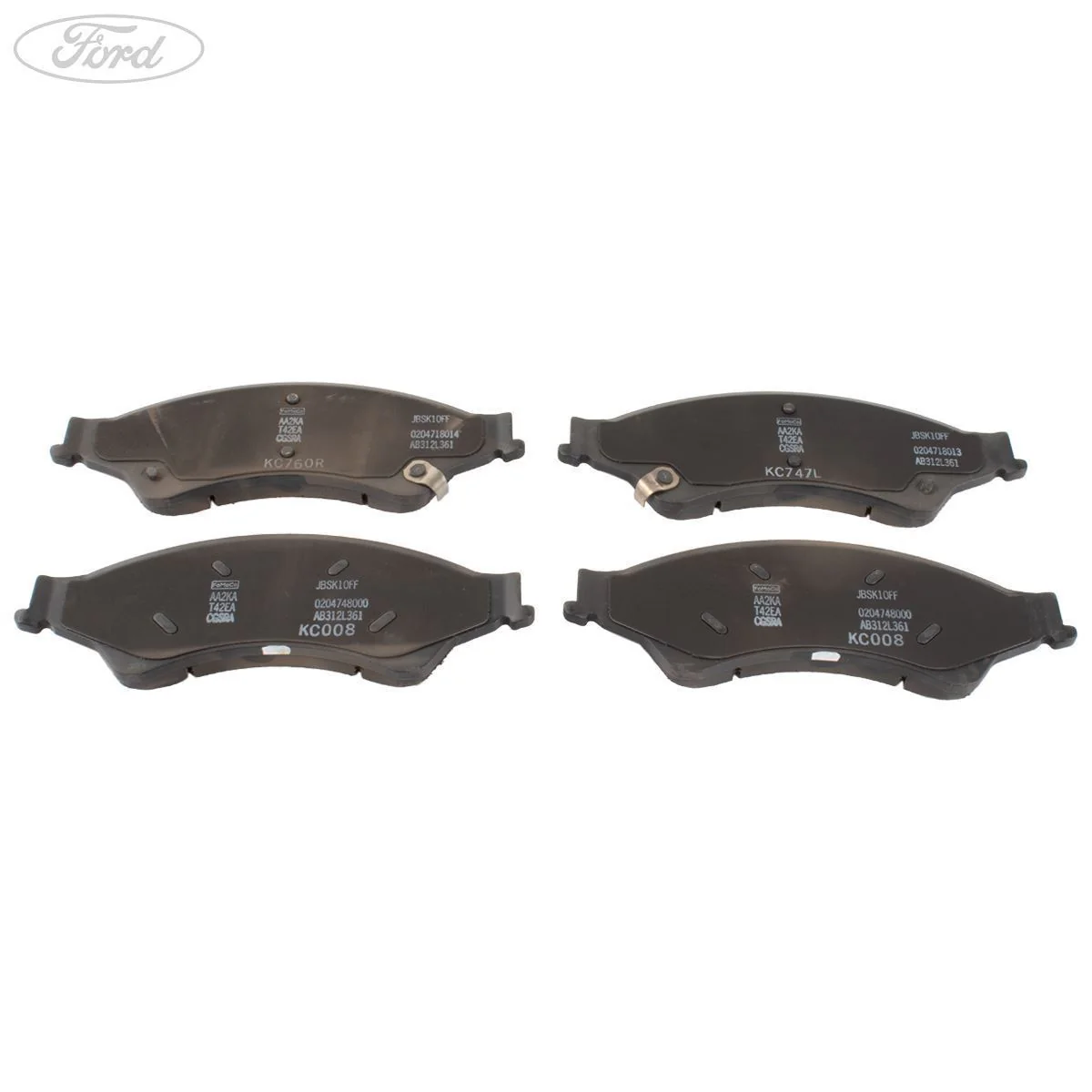 Juego de pastillas de freno delantero originales para Ford Ranger TKE TDCi de 2011 en adelante 1723538 - Image 7