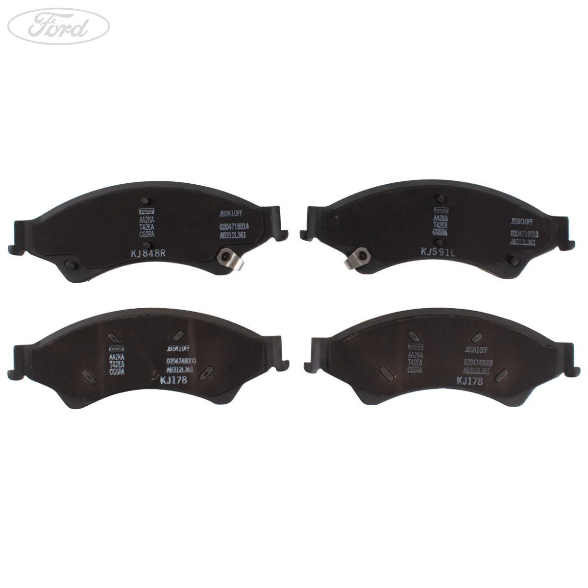 Juego de pastillas de freno delantero originales para Ford Ranger TKE TDCi de 2011 en adelante 1723538 - Image 9