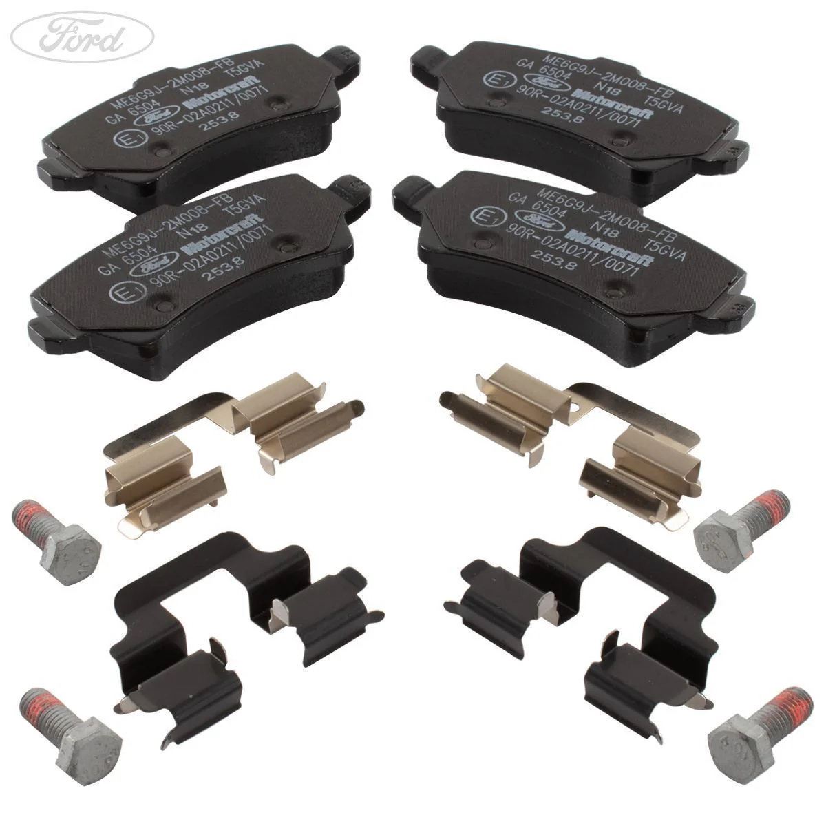 Juego de pastillas de freno para ejes trasero original para Ford Galaxy Mondeo S-Max Motorcraft 1916606 - Image 2