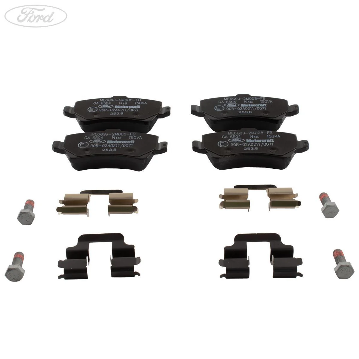 Juego de pastillas de freno para ejes trasero original para Ford Galaxy Mondeo S-Max Motorcraft 1916606 - Image 3
