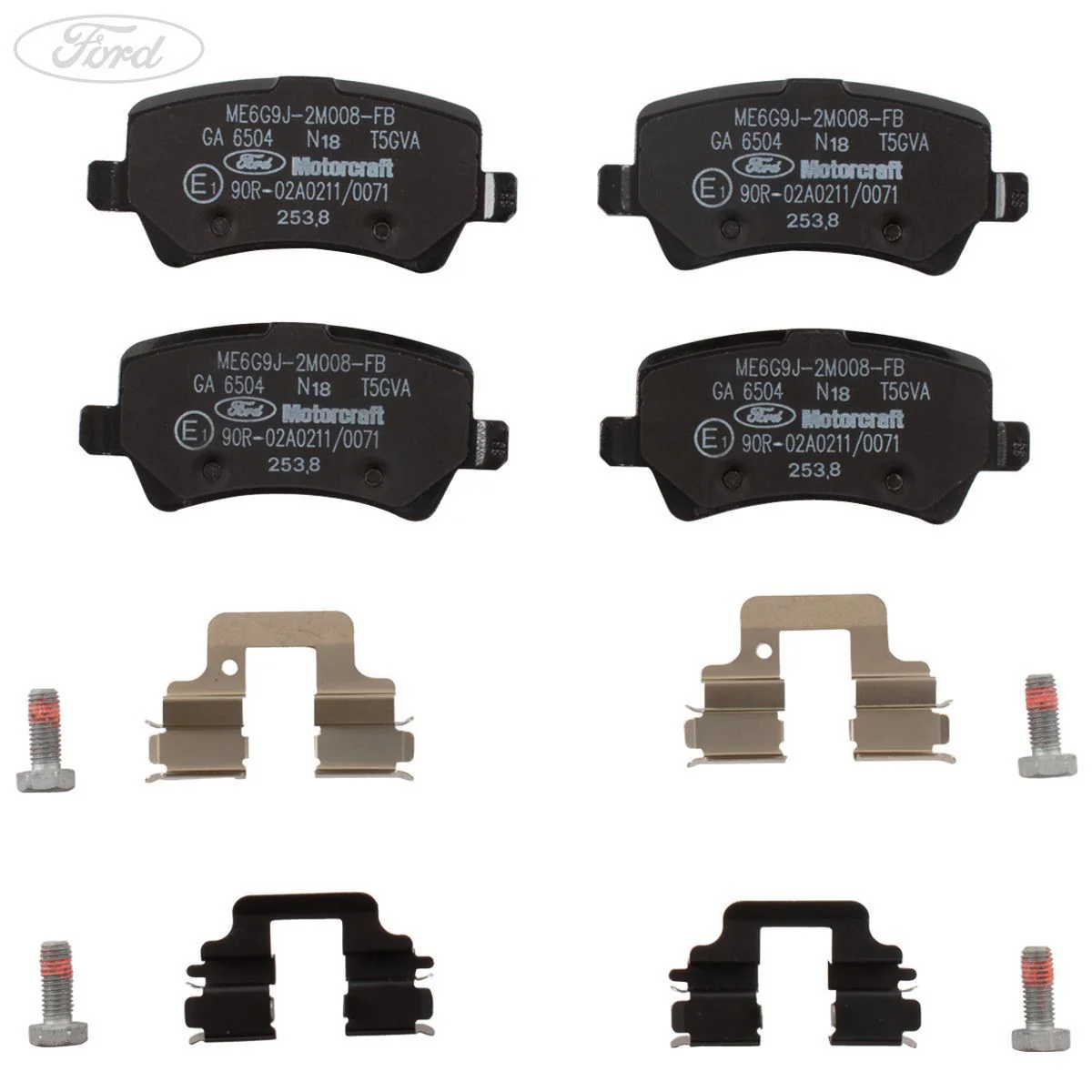 Juego de pastillas de freno para ejes trasero original para Ford Galaxy Mondeo S-Max Motorcraft 1916606 - Image 7