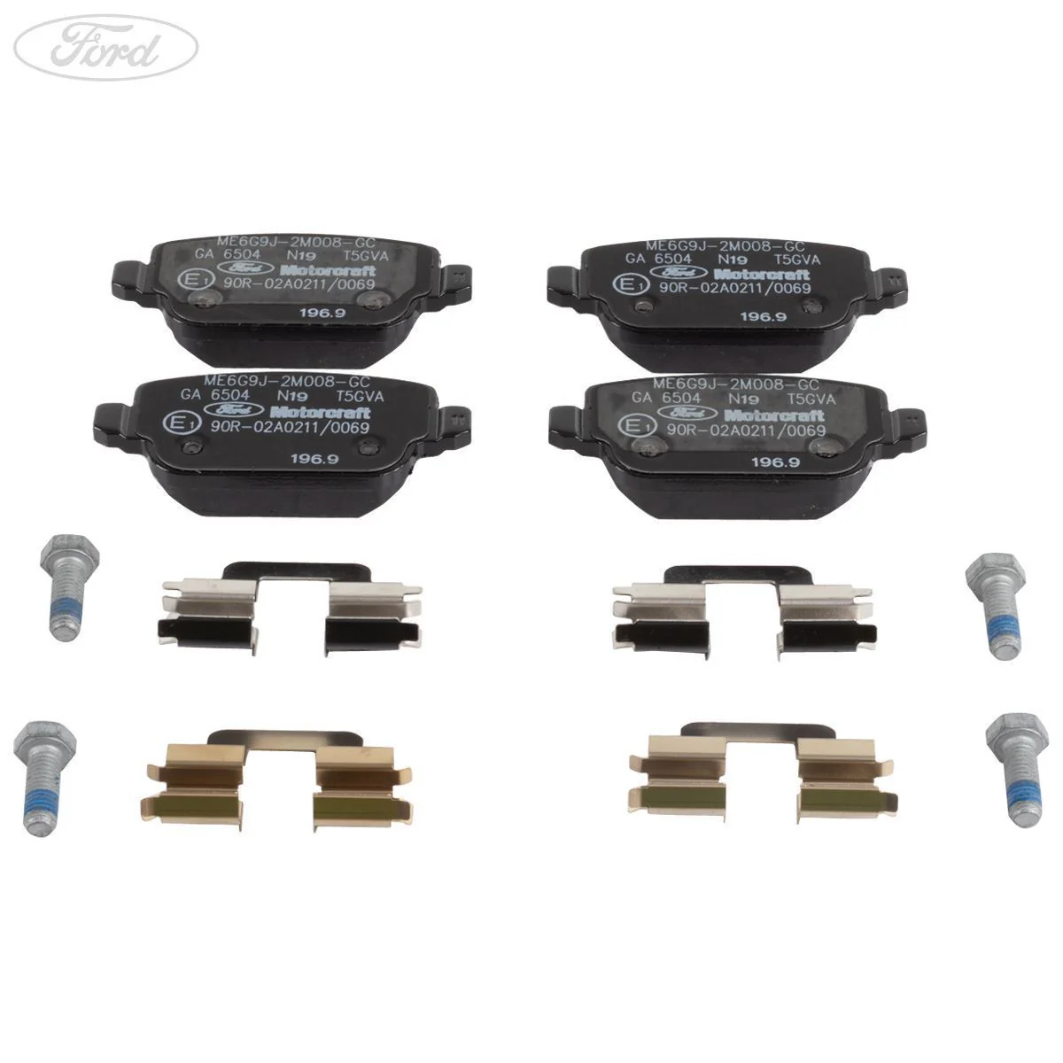 Juego de pastillas de freno traseras original Ford Kuga Motorcraft 2008 2012 1917249 - Image 4