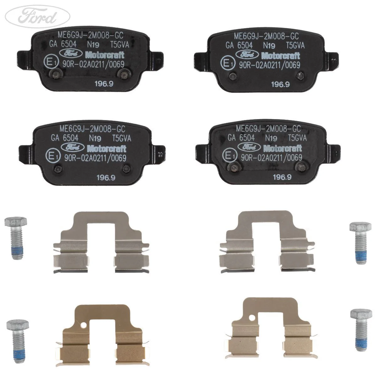 Juego de pastillas de freno traseras original Ford Kuga Motorcraft 2008 2012 1917249 - Image 5