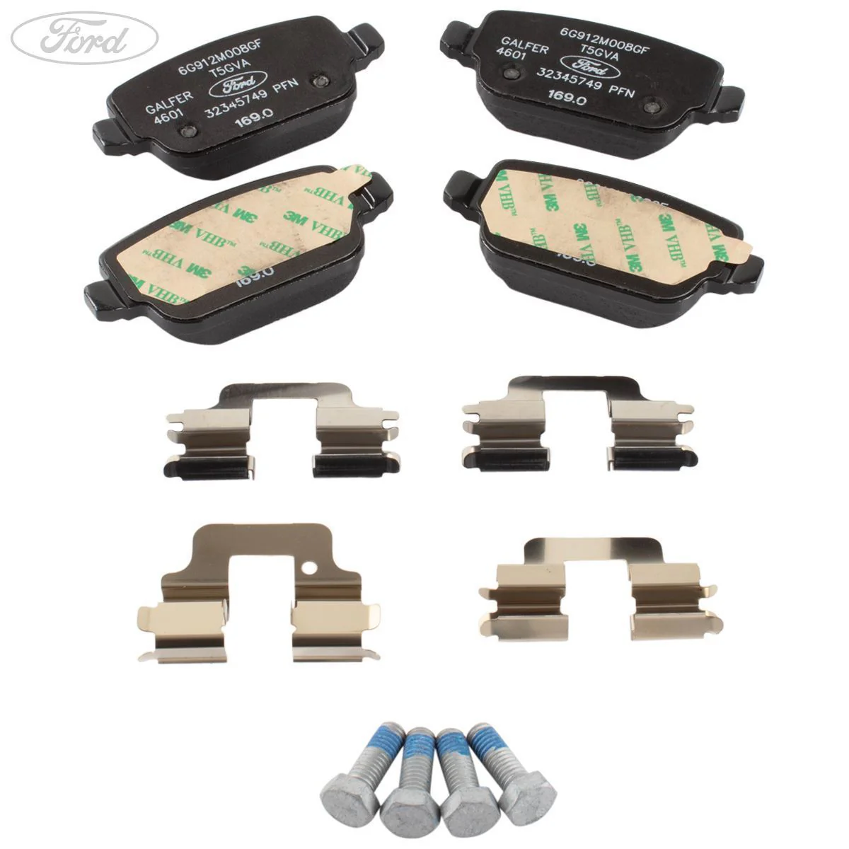 Juego de pastillas de freno traseras originales para Ford Focus Galaxy WA6 Mondeo S-Max 1756395 - Image 10