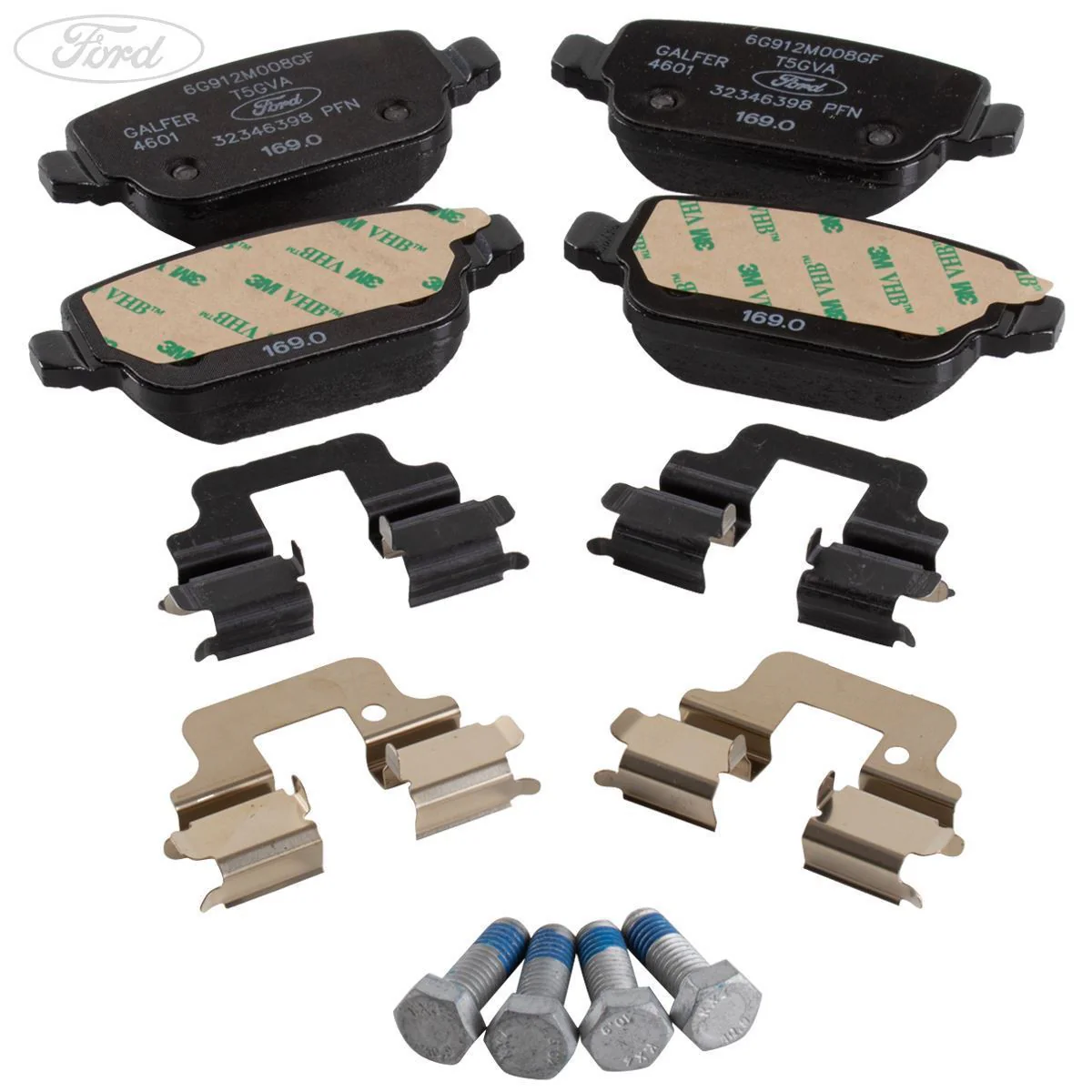 Juego de pastillas de freno traseras originales para Ford Focus Galaxy WA6 Mondeo S-Max 1756395 - Image 2