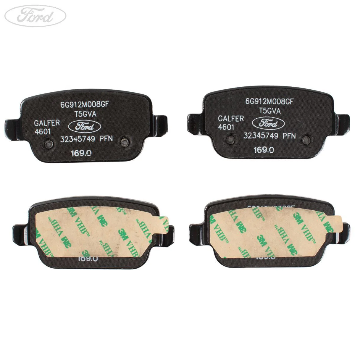 Juego de pastillas de freno traseras originales para Ford Focus Galaxy WA6 Mondeo S-Max 1756395 - Image 3