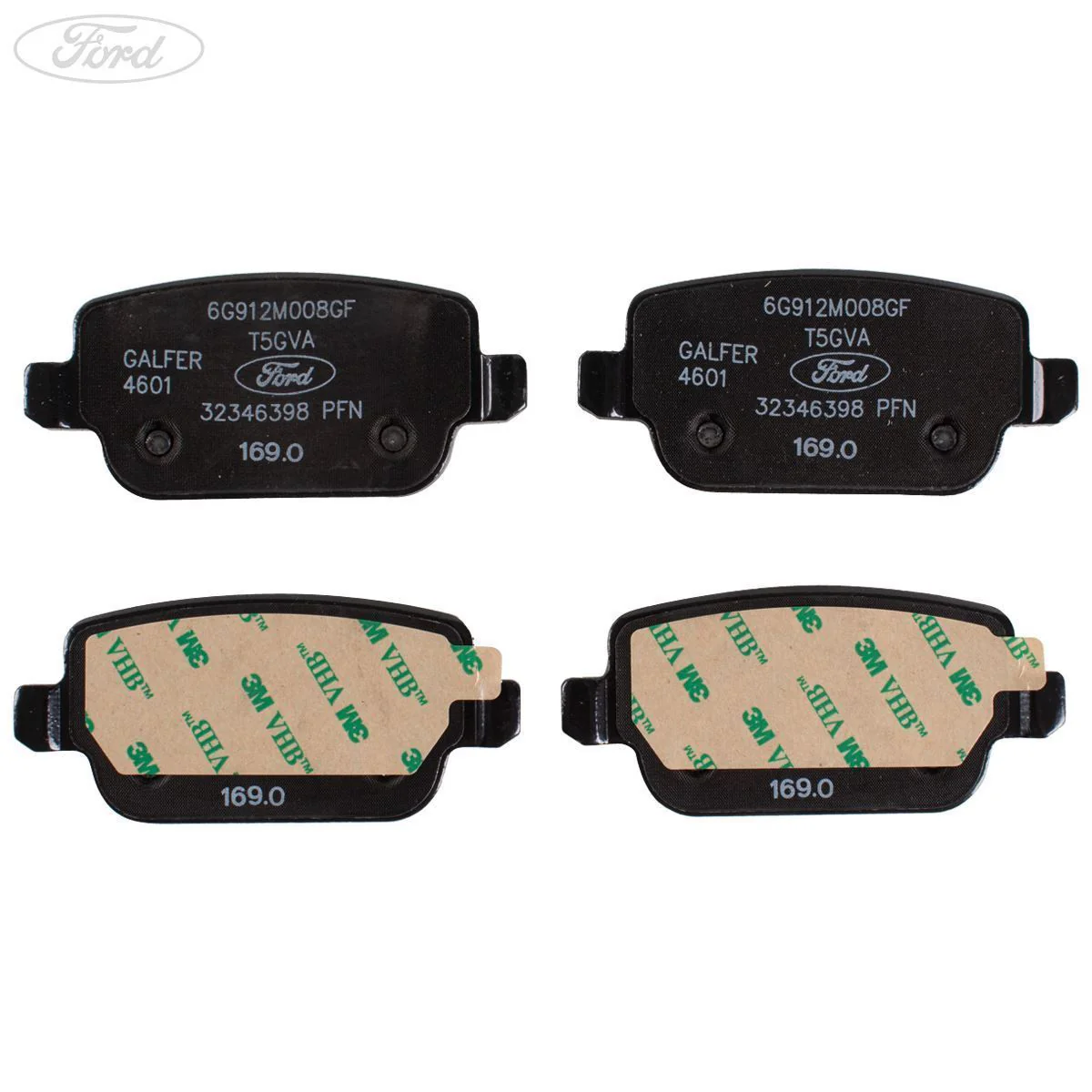 Juego de pastillas de freno traseras originales para Ford Focus Galaxy WA6 Mondeo S-Max 1756395 - Image 4