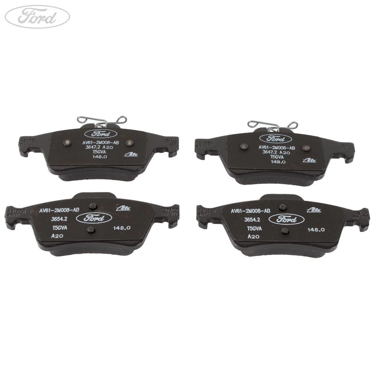 Juego de pastillas de freno traseras originales para Ford Focus Kuga Transit 1809458 - Image 2
