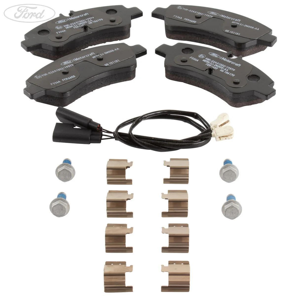 Juego de pastillas de freno traseras originales para Ford Transit Custom 2014- 2600772 - Image 2