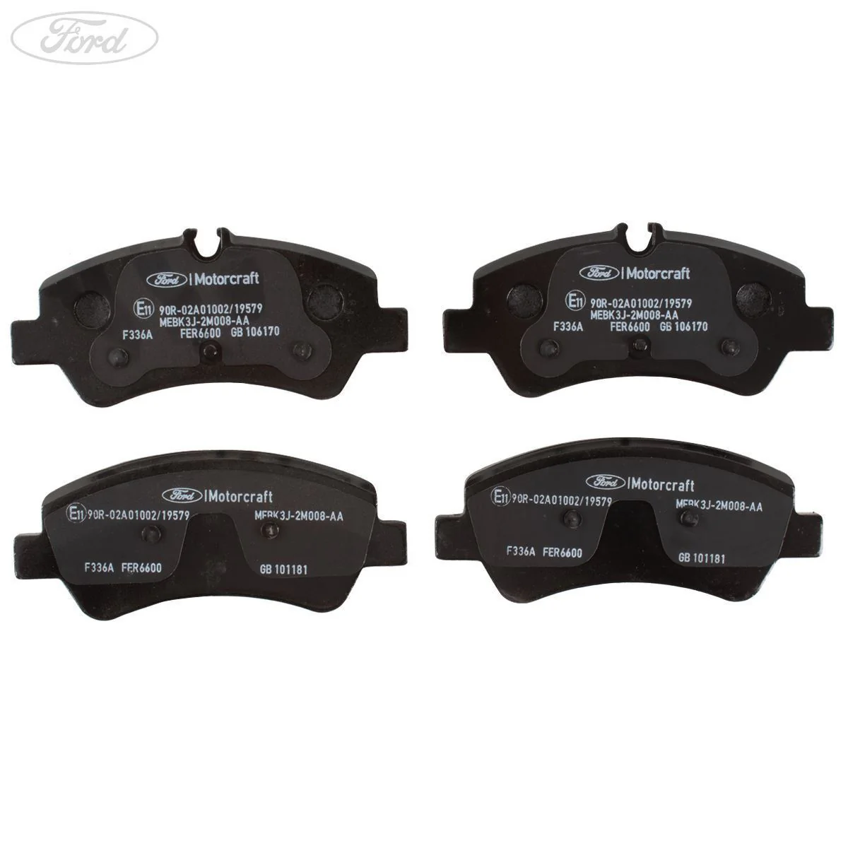 Juego de pastillas de freno traseras originales para Ford Transit Custom 2014- 2600772 - Image 6