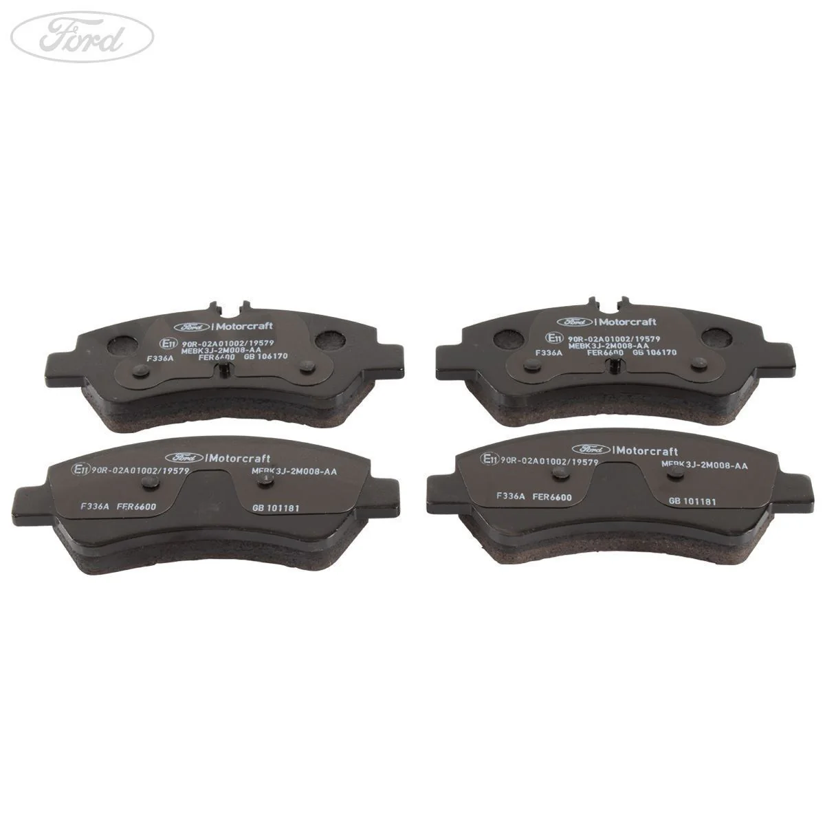 Juego de pastillas de freno traseras originales para Ford Transit Custom 2014- 2600772 - Image 9