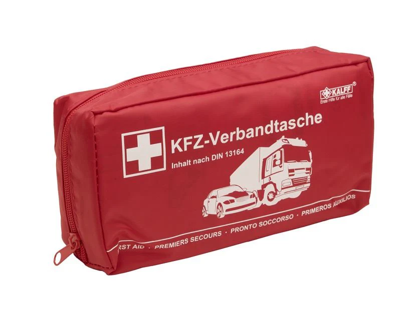 Original Ford Kalff Kit de primeros auxilios en bolsa de nylon roja, Nano 2646575 - Image 2