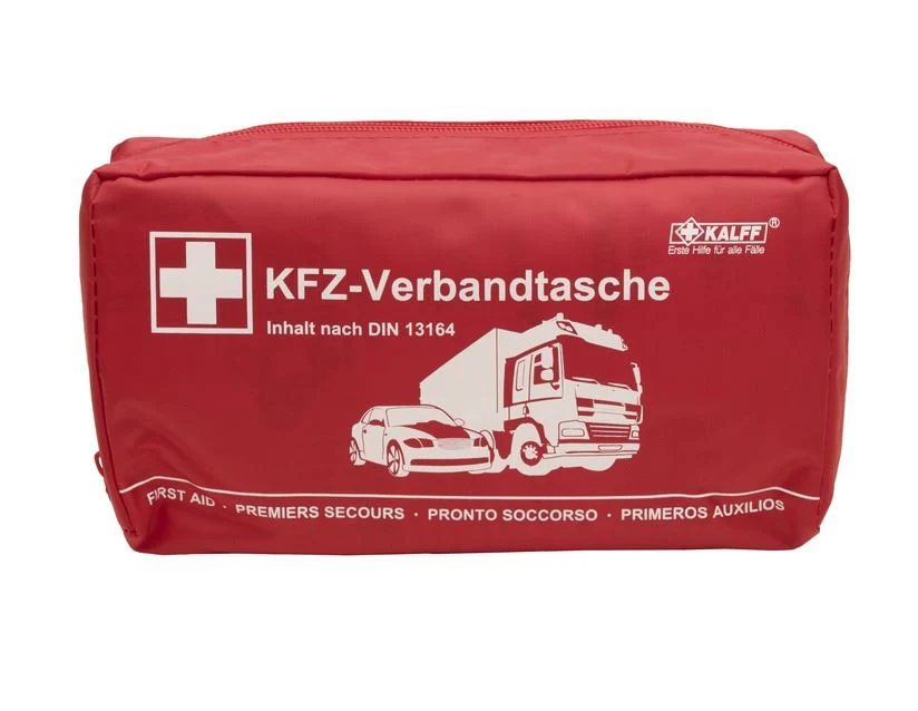 Original Ford Kalff Kit de primeros auxilios en bolsa de nylon roja, Nano 2646575 - Image 7