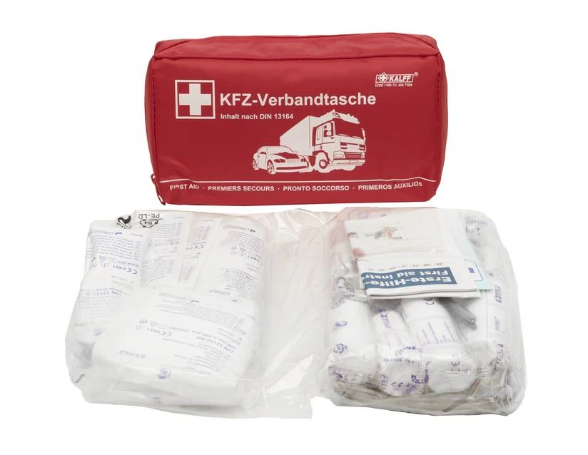 Original Ford Kalff Kit de primeros auxilios en bolsa de nylon roja, Nano 2646575 - Image 8