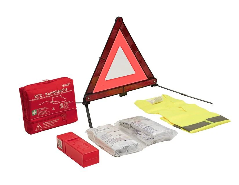 Kalff* Paquete de seguridad con bolsa de tela en color rojo,Nano "Trio" - Image 14