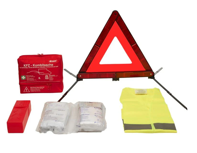 Kalff* Paquete de seguridad con bolsa de tela en color rojo,Nano "Trio" - Image 15