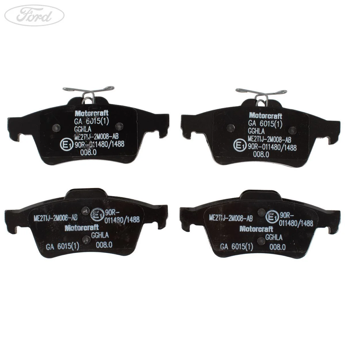 Kit de pastilla de freno trasera con pinza Motorcraft original para Ford Transit Connect 2177229 - Image 7
