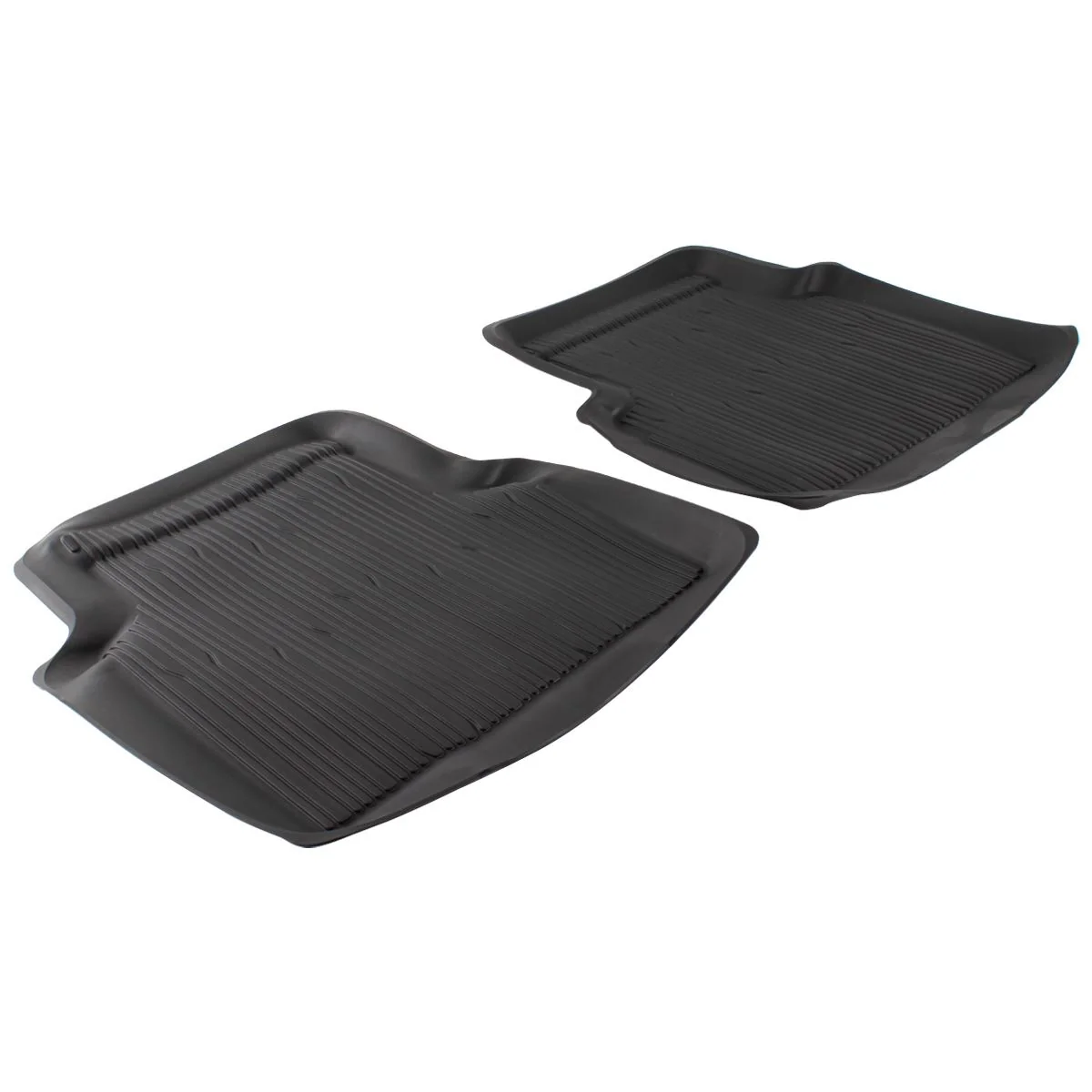 Kuga Alfombrillas de goma traseras, negras, estilo bandeja con bordes elevados. - Image 17