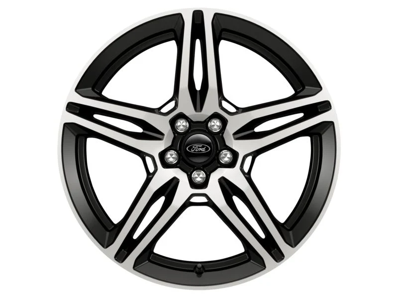 Kuga Llantas de aleación 19" diseño de 5 x 2 radios, en color negro mecanizado.