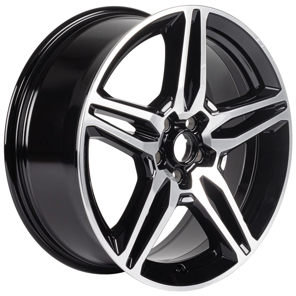 Kuga Llantas de aleación 19" diseño de 5 x 2 radios, en color negro mecanizado. - Image 3