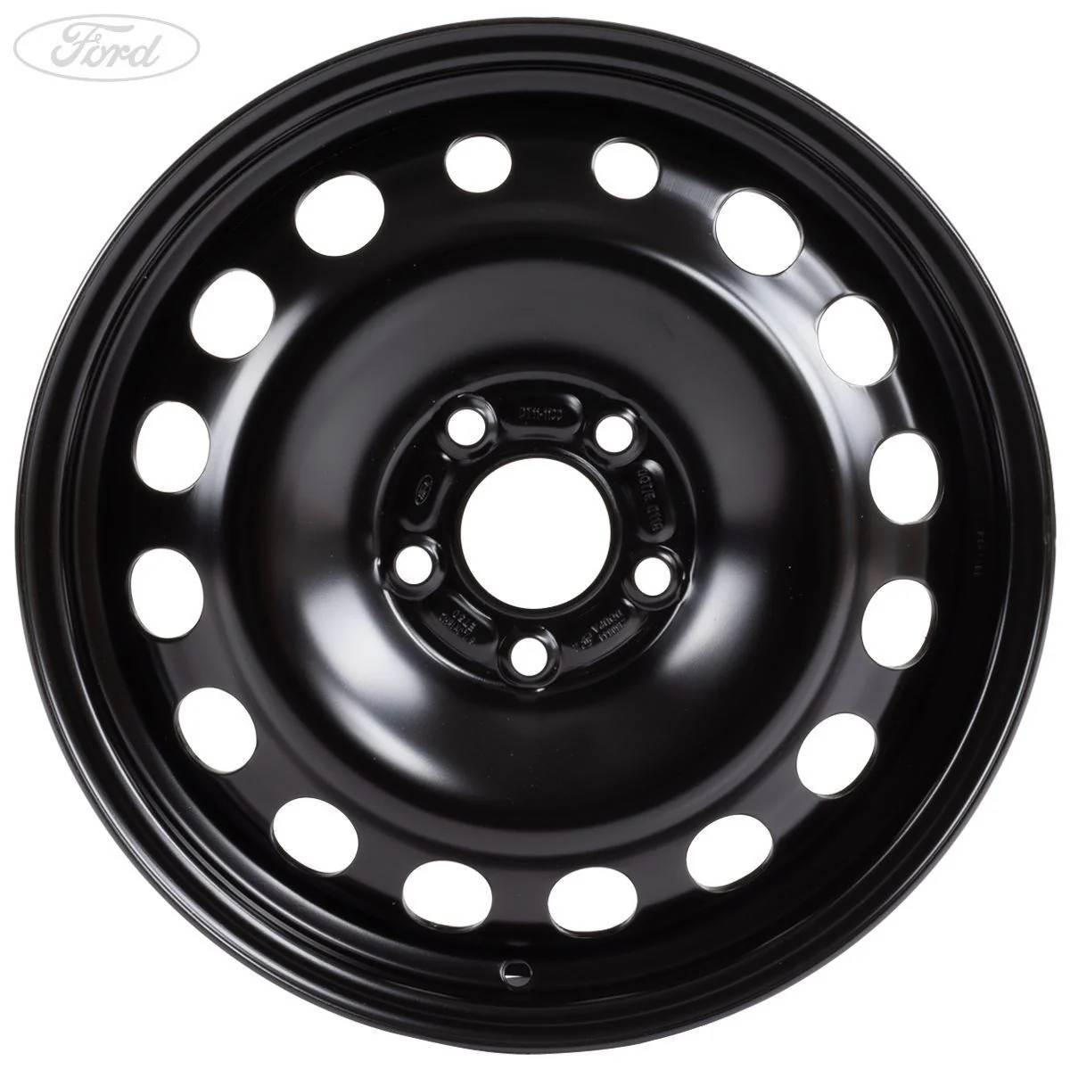 Llanta de acero negra de 16" 6.5x16 original para Ford Transit Tourneo Connect 13-18 1825136 - Image 3