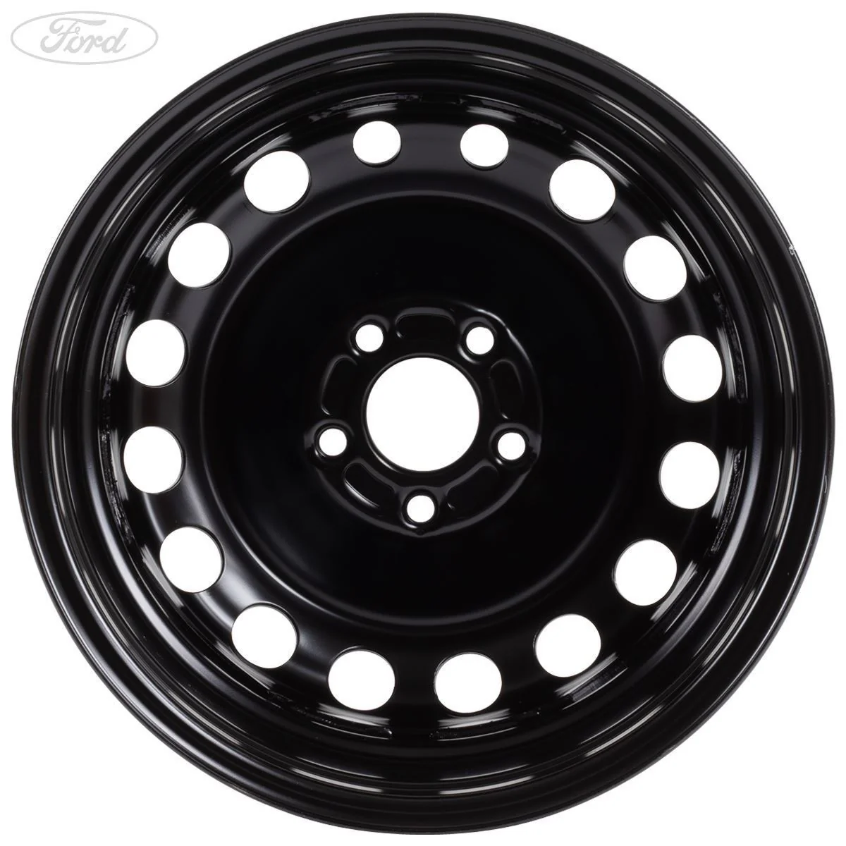 Llanta de acero negra de 16" 6.5x16 original para Ford Transit Tourneo Connect 13-18 1825136 - Image 4