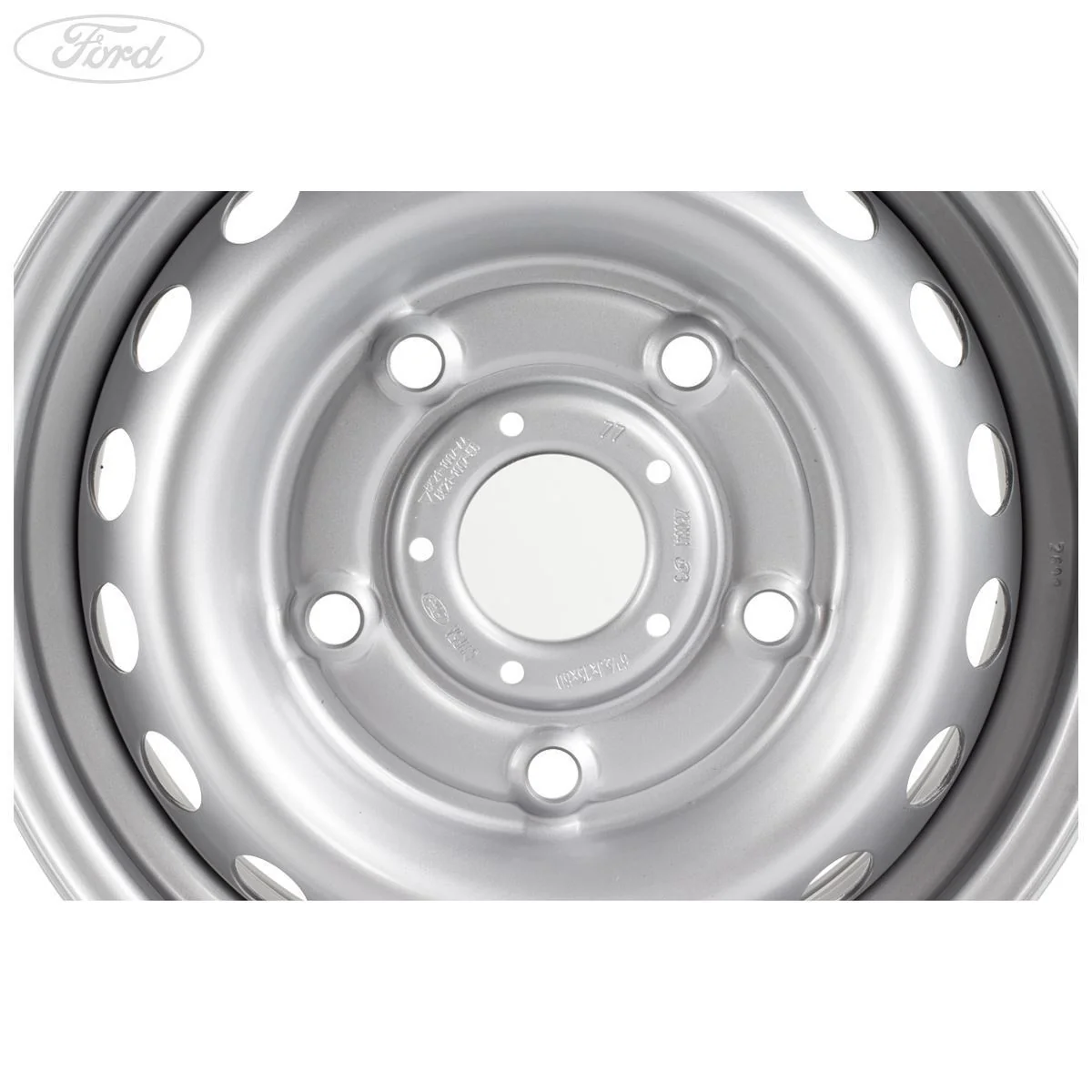 Llanta de acero plateada de 15" 6.5Jx15 original para Ford Transit Custom 1763872 - Image 3