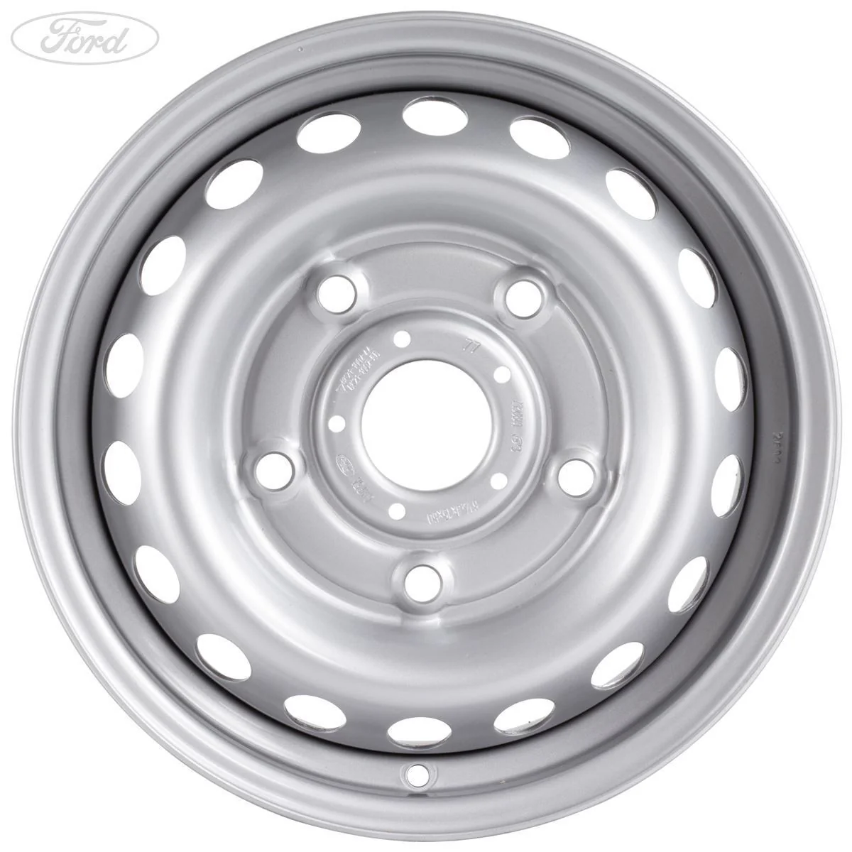 Llanta de acero plateada de 15" 6.5Jx15 original para Ford Transit Custom 1763872 - Image 5
