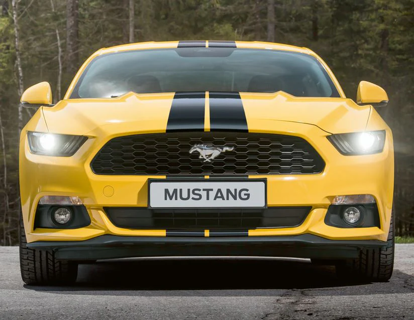 MUSTANG FRANJAS DE COMPETICIÓN PARA LA LÍNEA SUPERIOR DEL VEHÍCULO, EN COLOR NEGRO BRILLANTE. - Image 3
