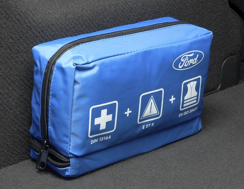 Original Ford BotiquÃn de primeros auxilios con triángulo de emergencia y chaleco de emergencia. - Image 12