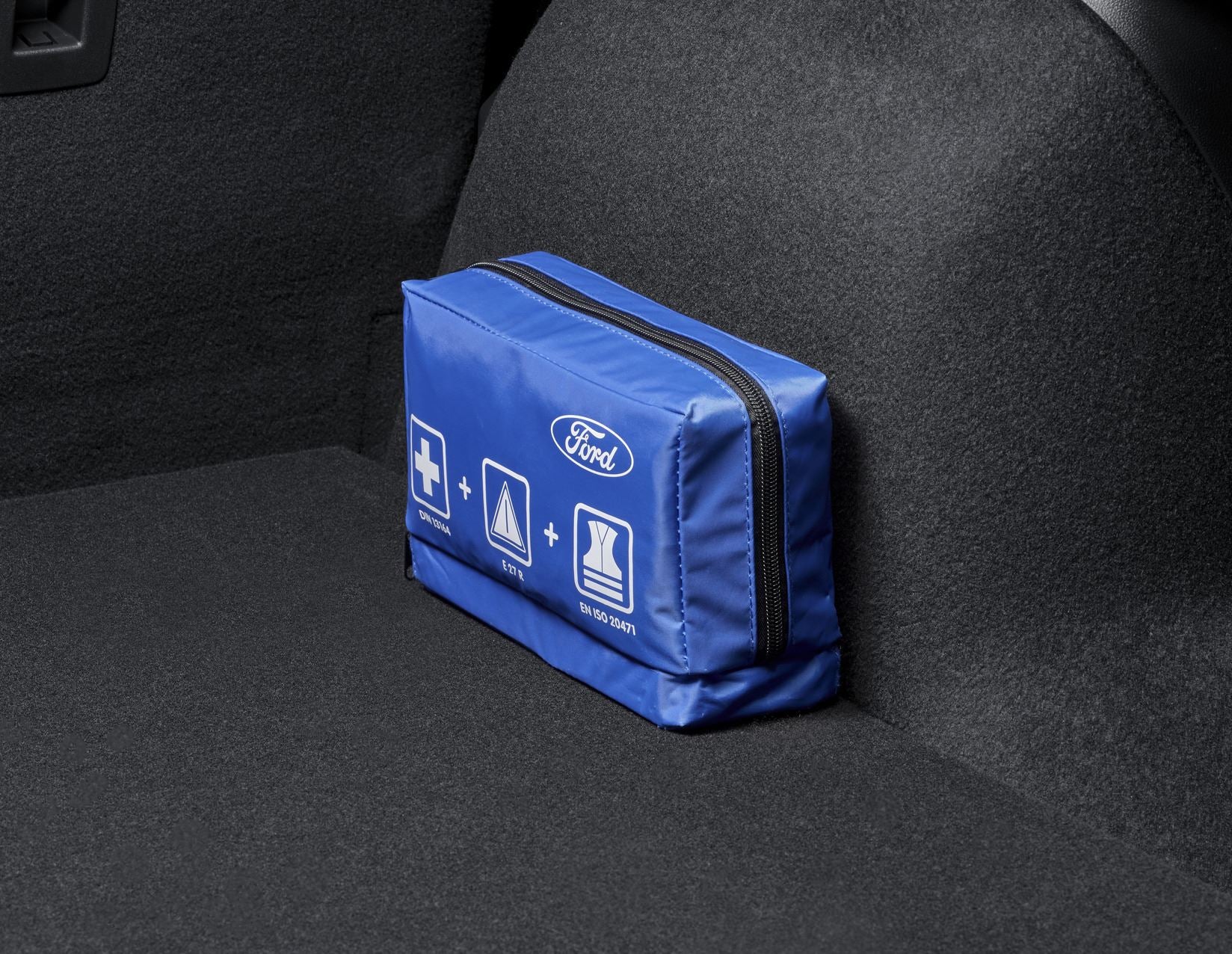 Original Ford BotiquÃn de primeros auxilios con triángulo de emergencia y chaleco de emergencia. - Image 9