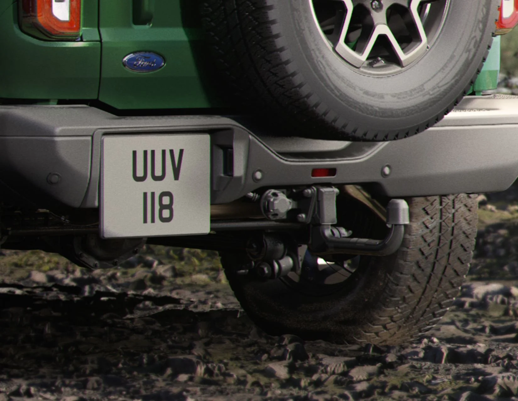 Original Ford Bronco desde 10/2022 Gancho de remolque desmontable