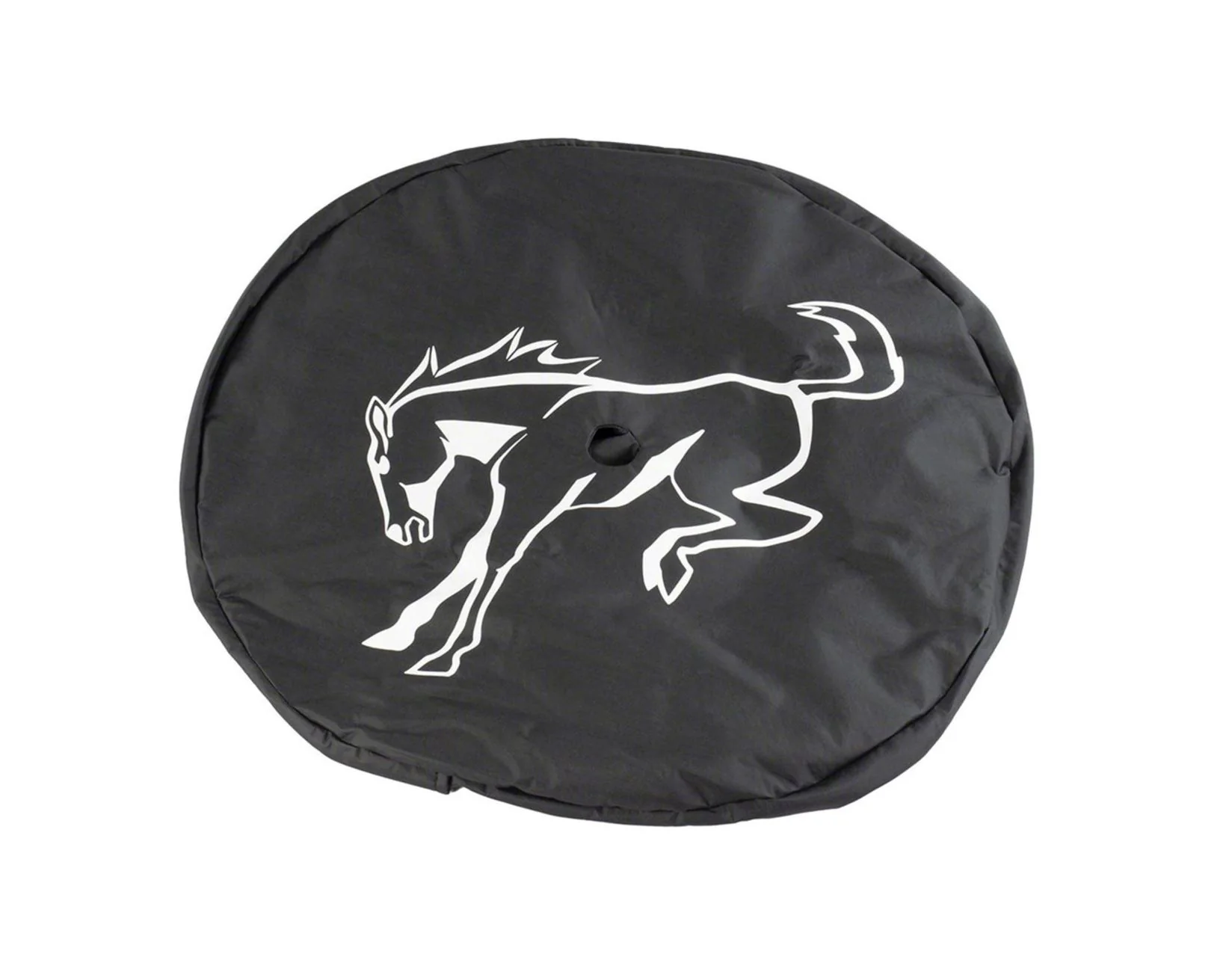 Original Ford Bronco Funda para rueda de repuesto Negra con el logo blanco de Bronco Pony - Image 7