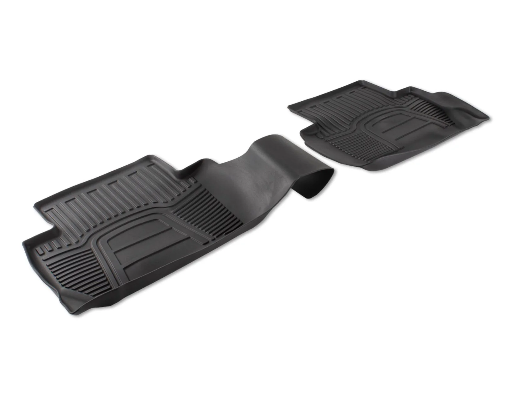 Original Ford Ecosport 2017+ Alfombrillas de goma traseras estilo bandeja negras 2268332 - Image 5