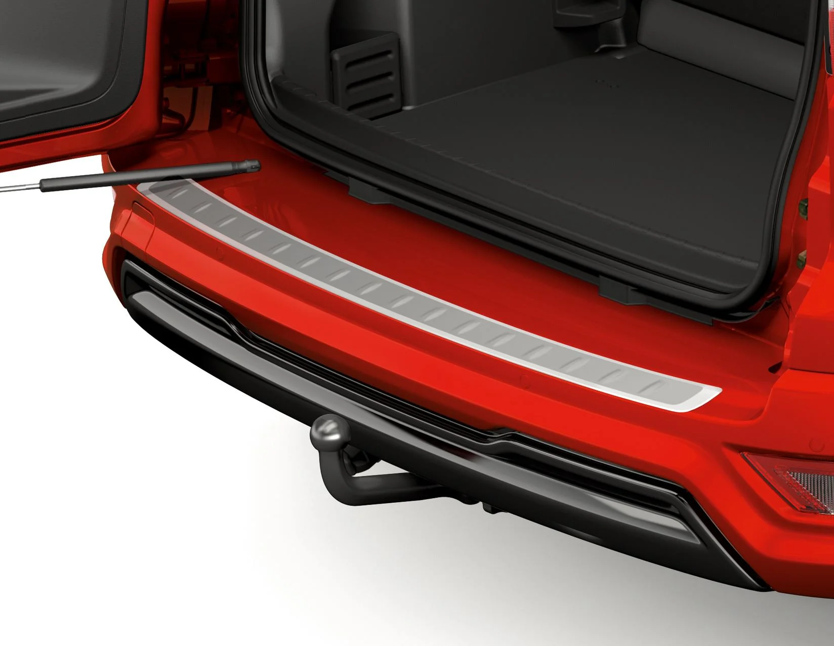 Original Ford EcoSport Lámina protectora de paragolpes trasero placa delineada de acero inoxidable. - Image 3