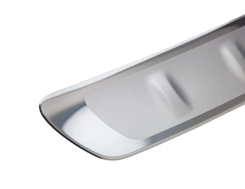 Original Ford Edge Lámina protectora de paragolpes trasero placa delineada de acero inoxidable pulido. - Image 7