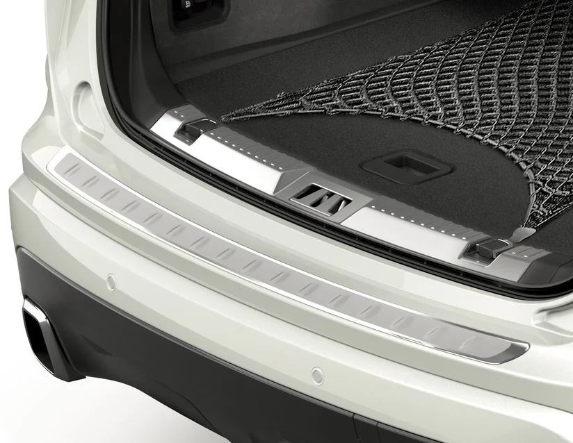 Original Ford Edge Lámina protectora de paragolpes trasero placa delineada de acero inoxidable pulido. - Image 9
